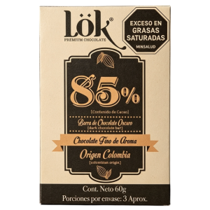 Chocolate LOK 60gc cacao 85%