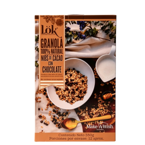 Granola lok con Nibs de Cacao 350 Gr